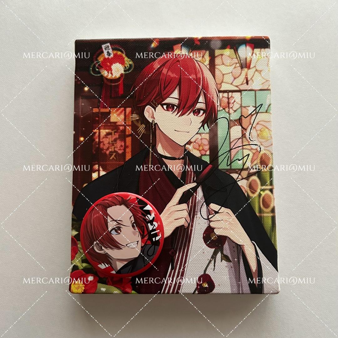 いれいす りうら アートボード 缶バッジ お正月 サイン入り ですとろ