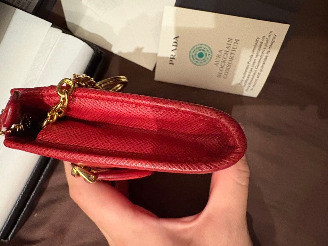 PRADA サフィアーノ　ケース　キーケース　ミニ財布