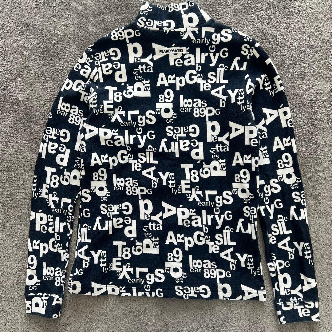 PEARLY GATES パーリーゲイツ　裏起毛　総柄　ロゴ　スウェット　ゴルフ