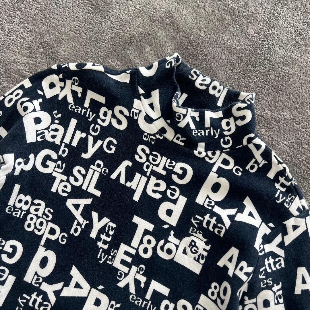 PEARLY GATES パーリーゲイツ　裏起毛　総柄　ロゴ　スウェット　ゴルフ