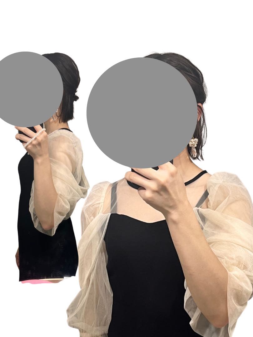 atlo by POUR VOUS ブラックパーティードレス