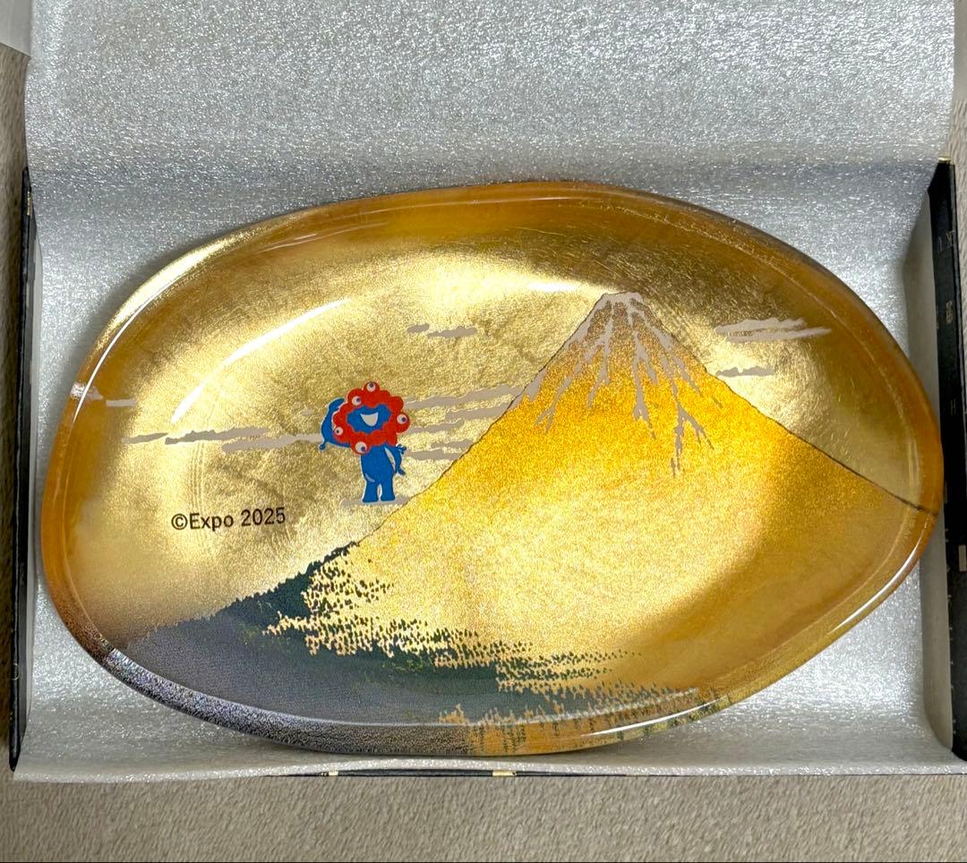 大阪関西万博 ミャクミャク 箔一 箔名画 ガラストレー