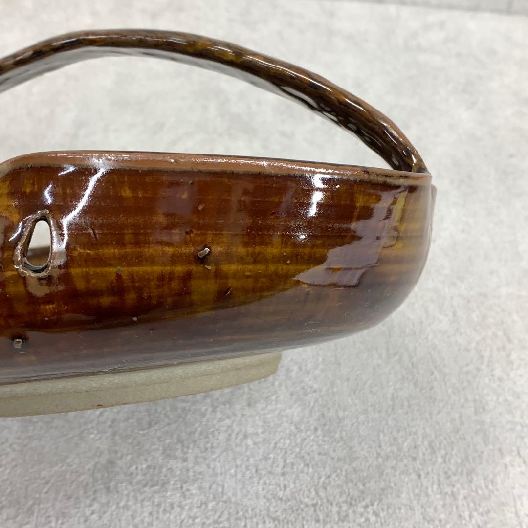 十三代 高取八仙 手付菓子器 共箱 高取焼 抹茶 和 茶の湯