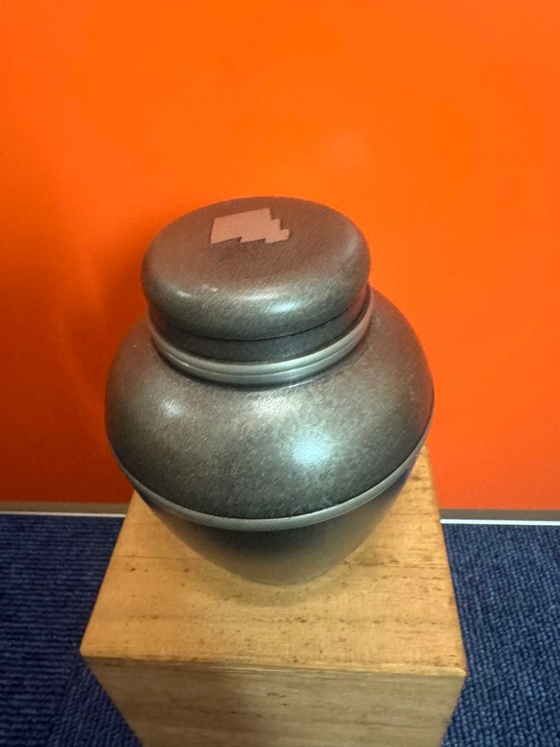 1759 清課堂　錫製　茶入