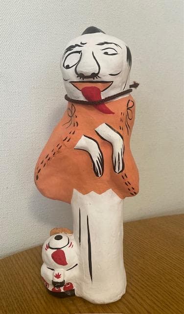 郷土玩具　大入道?　お化け　 妖怪 　土鈴　土人形　高さ約24cm