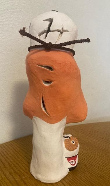 郷土玩具　大入道?　お化け　 妖怪 　土鈴　土人形　高さ約24cm