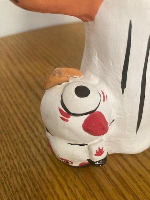 郷土玩具　大入道?　お化け　 妖怪 　土鈴　土人形　高さ約24cm