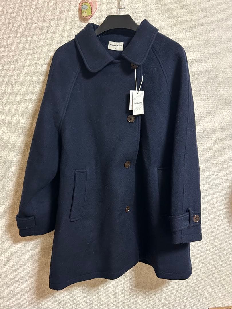 LUMIYUMI ウールブレンド 折り襟 ミドルコート　M