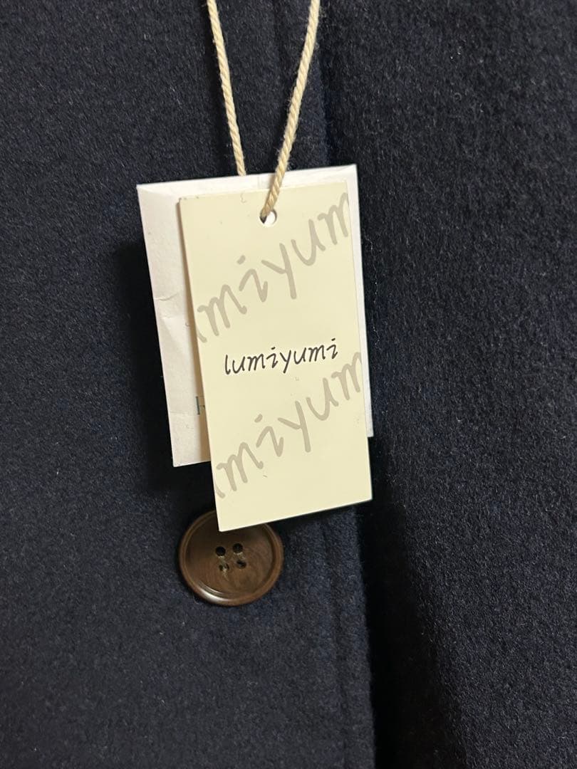 LUMIYUMI ウールブレンド 折り襟 ミドルコート　M