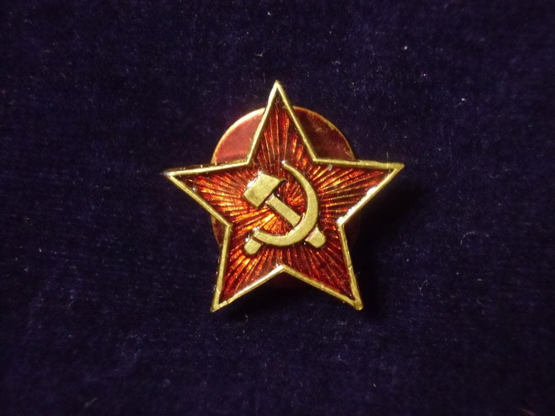 ★ＣＣＣＰ★ソビエト軍/ソ連軍＊ジャケット襟バッジ（実物）