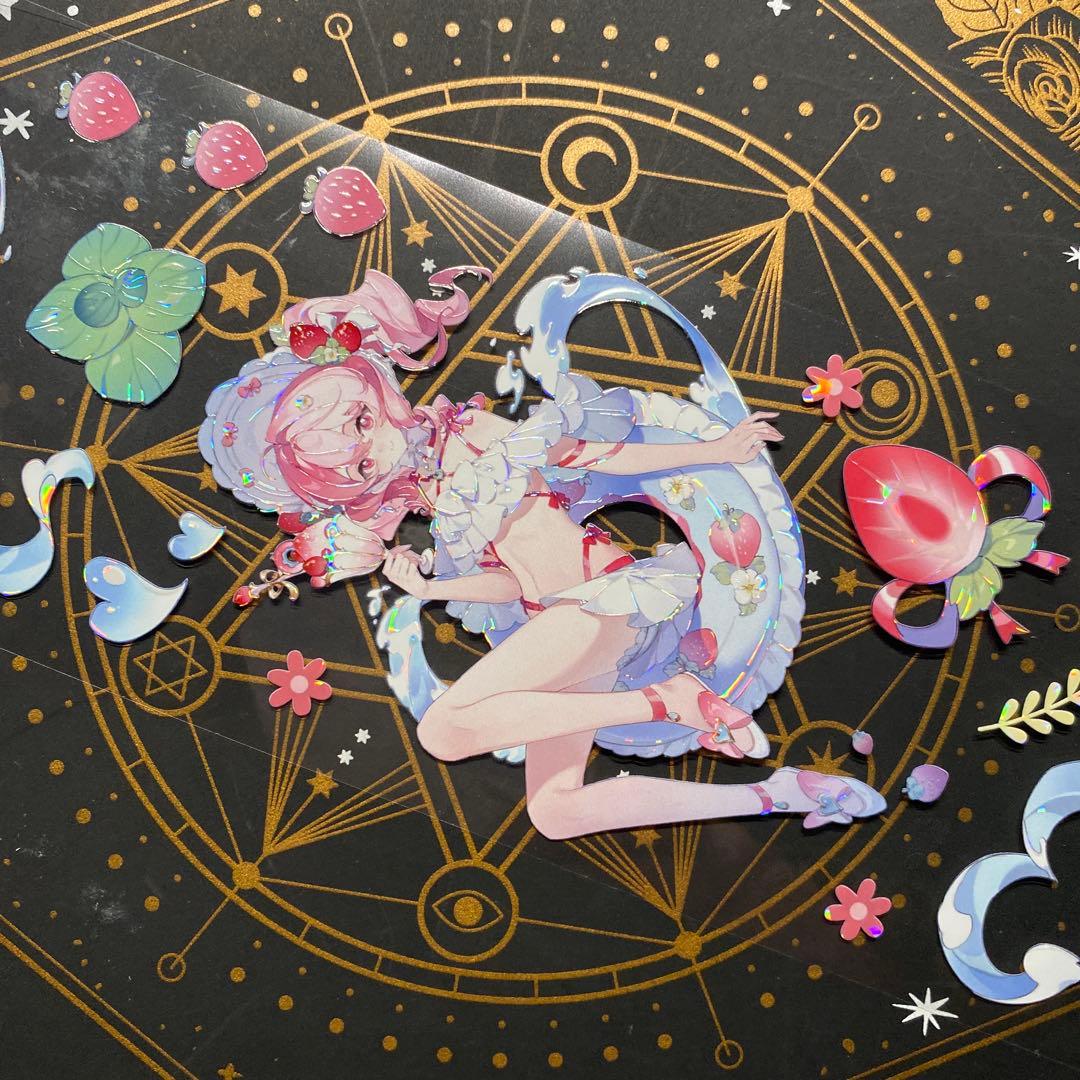 【9164】海外　マステ　中古巻　貝殻光マスキングテープ　人物系　女の子