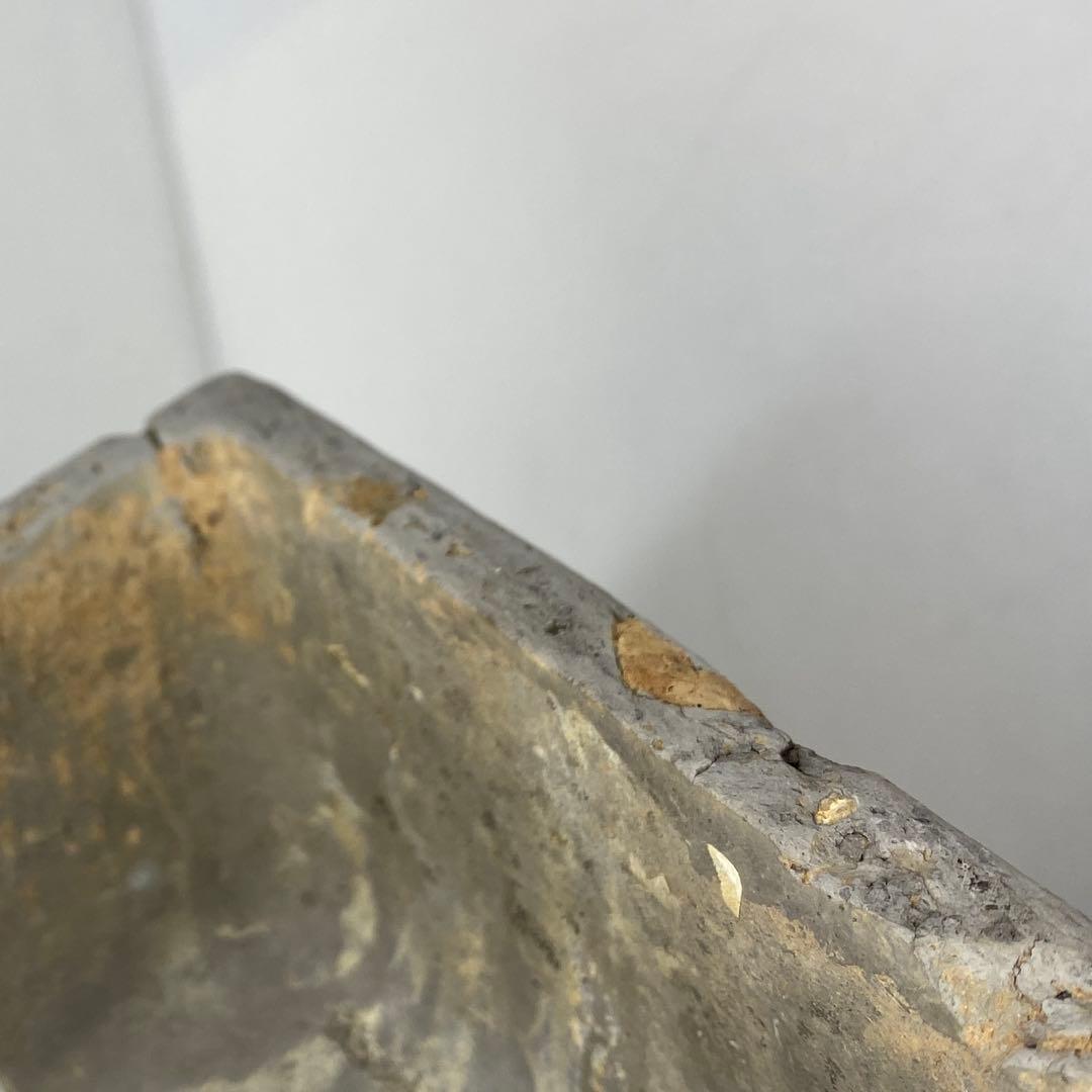 中国漢時代　灰陶加彩方壷　共箱　高さ43㎝　タカサニ　東な7-0301①