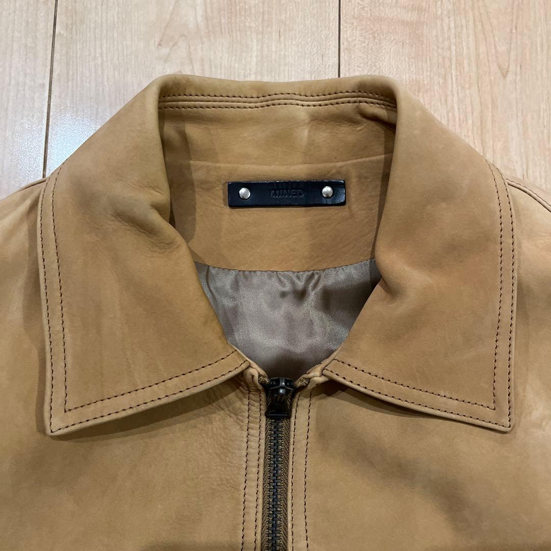 ジャケット・アウター MINEDENIM 20SS Calf Nubuck Zipup Rib BZ