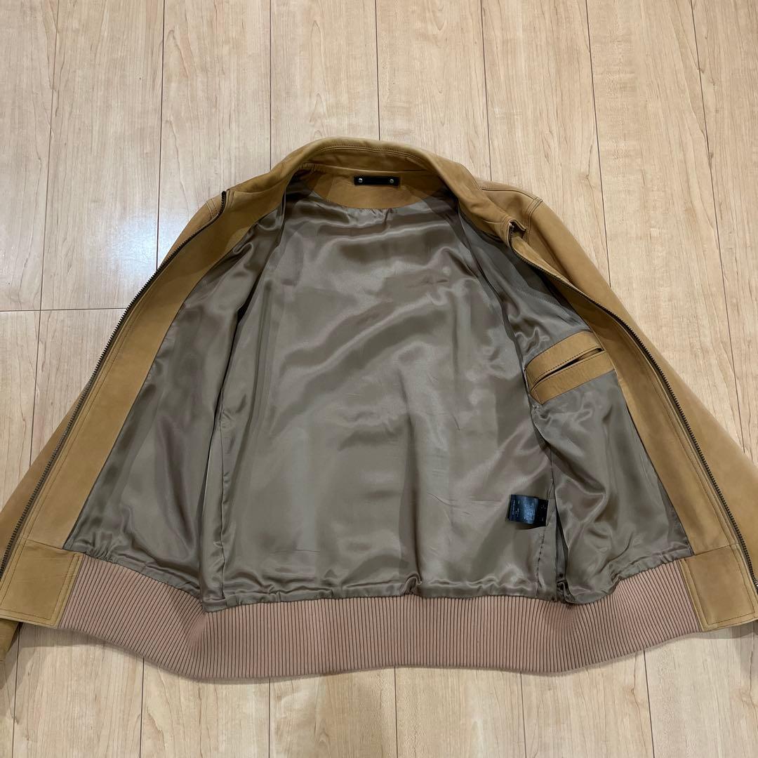 ジャケット・アウター MINEDENIM 20SS Calf Nubuck Zipup Rib BZ