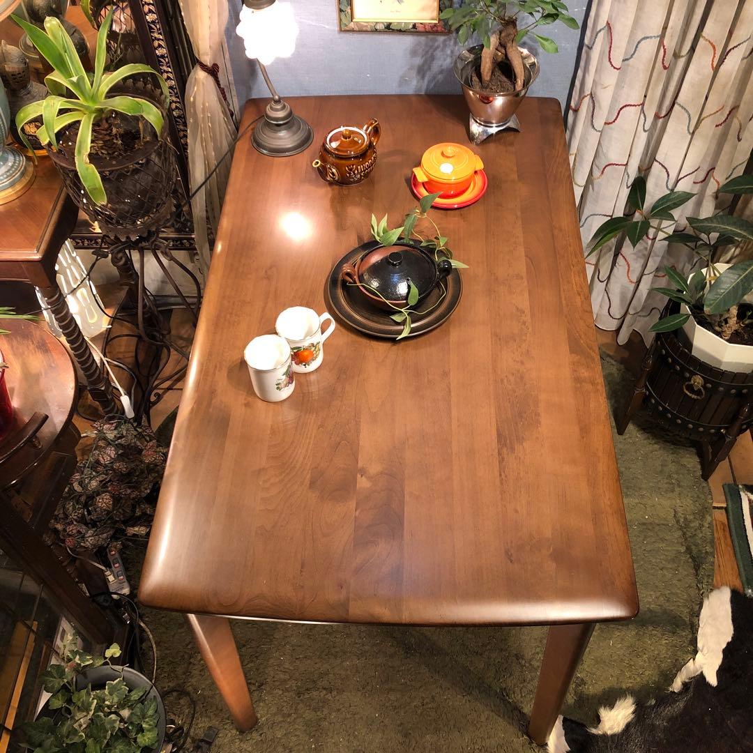 Sale ダークアルダー　ソリッド　ダイニングテーブル