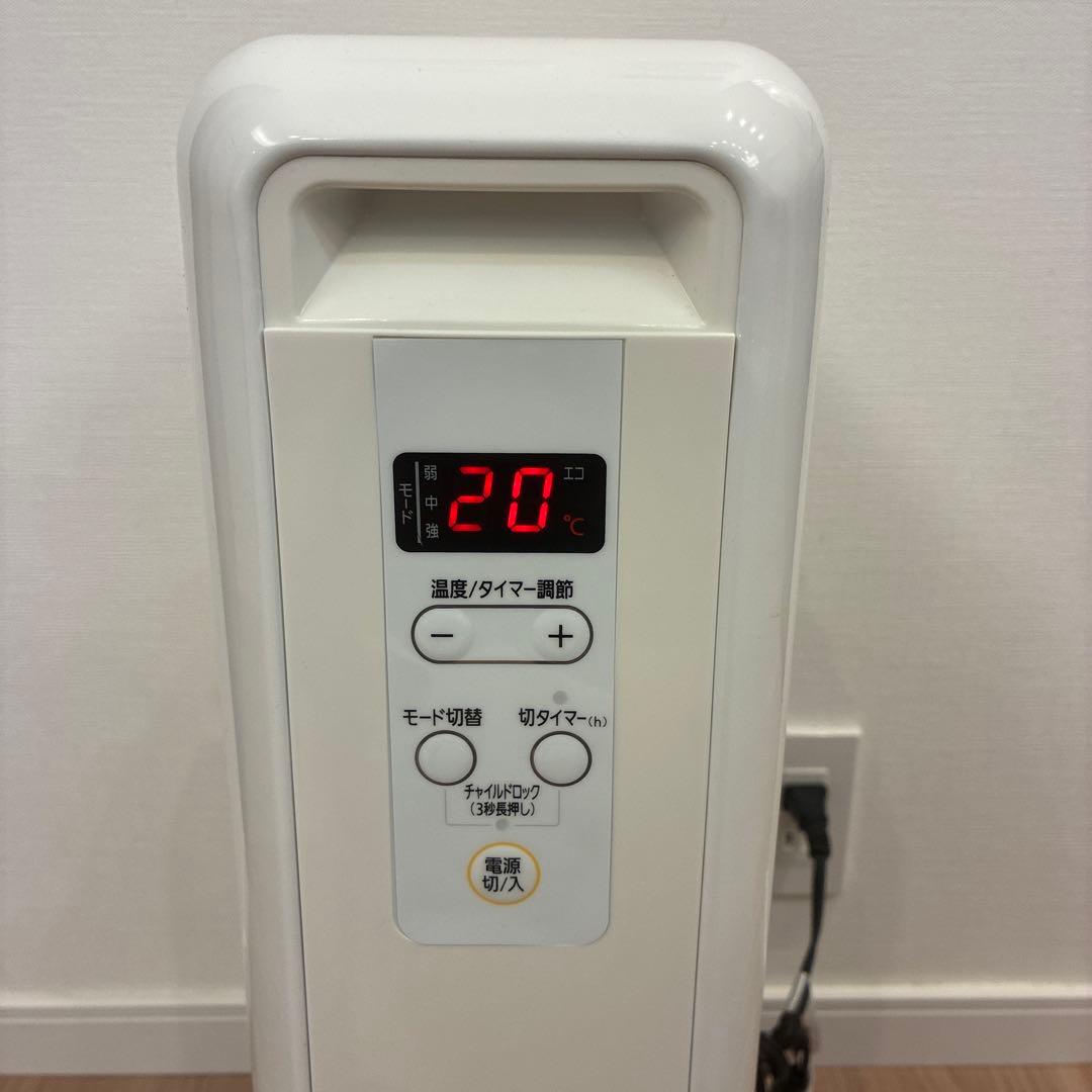 【美品】アイリスオーヤマ オイルヒーター IWH2-1208M-W 23年購入