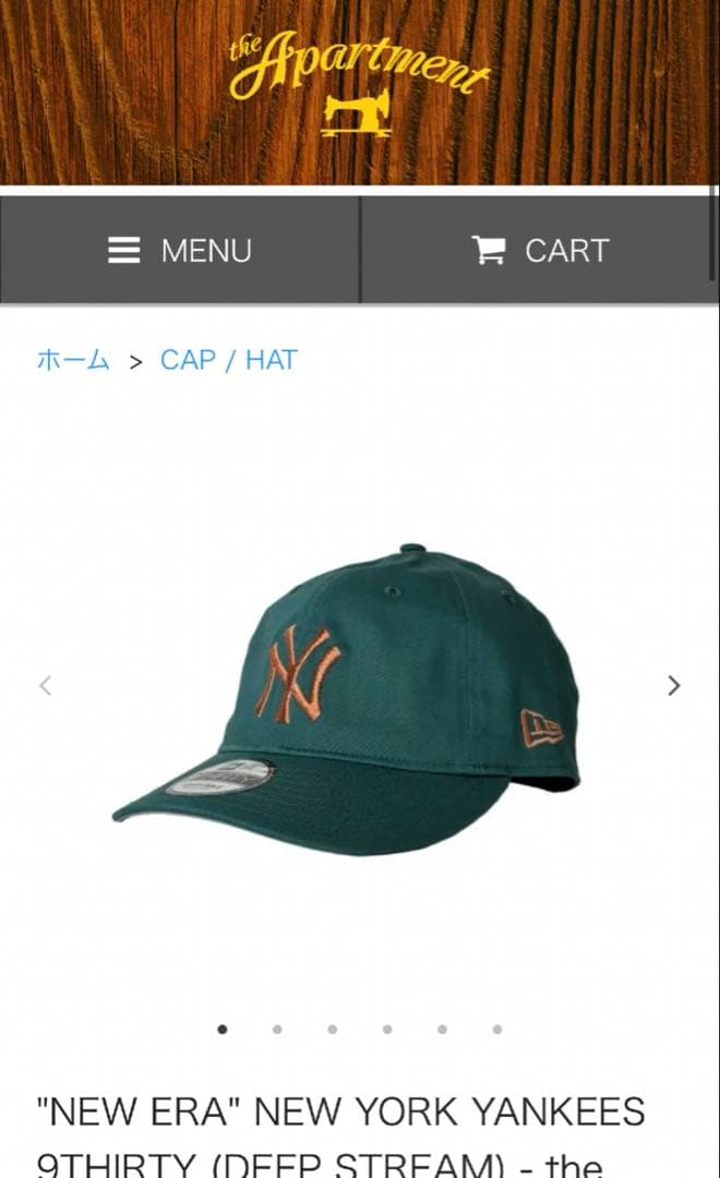 帽子 NEW ERA NEW YORK 9THIRTY Apartment M/L