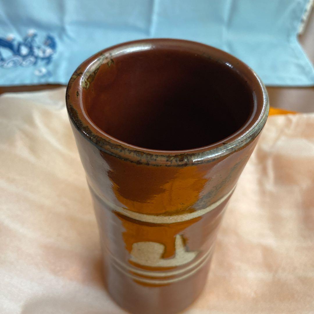 せりざわけいすけおまけ 益子焼の人間国宝濱田庄司の次男、濱田晋作の花生です。