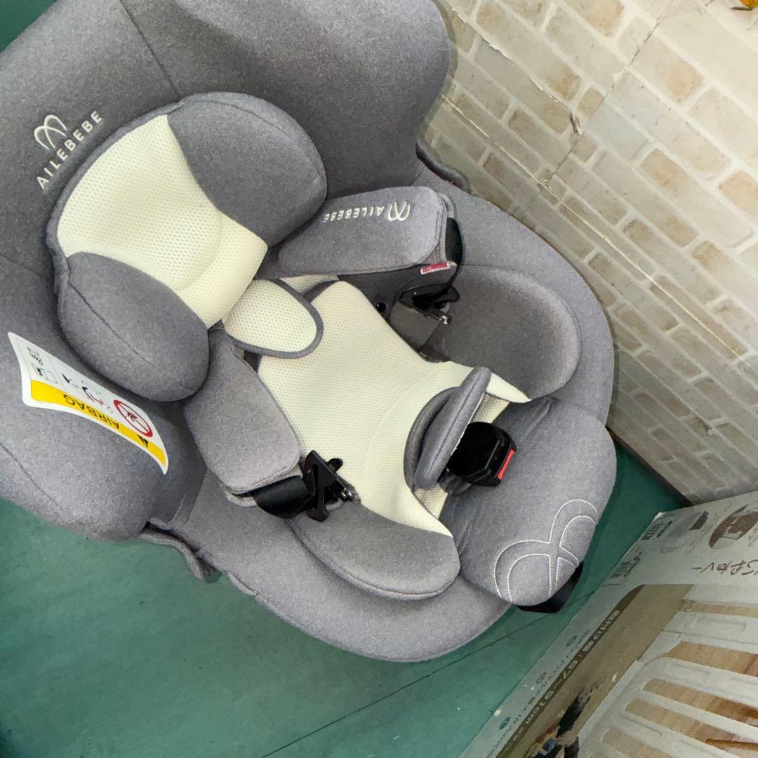 エールべべ　チャイルドシート クルット5iプレミアム グレーラテ　新生児から