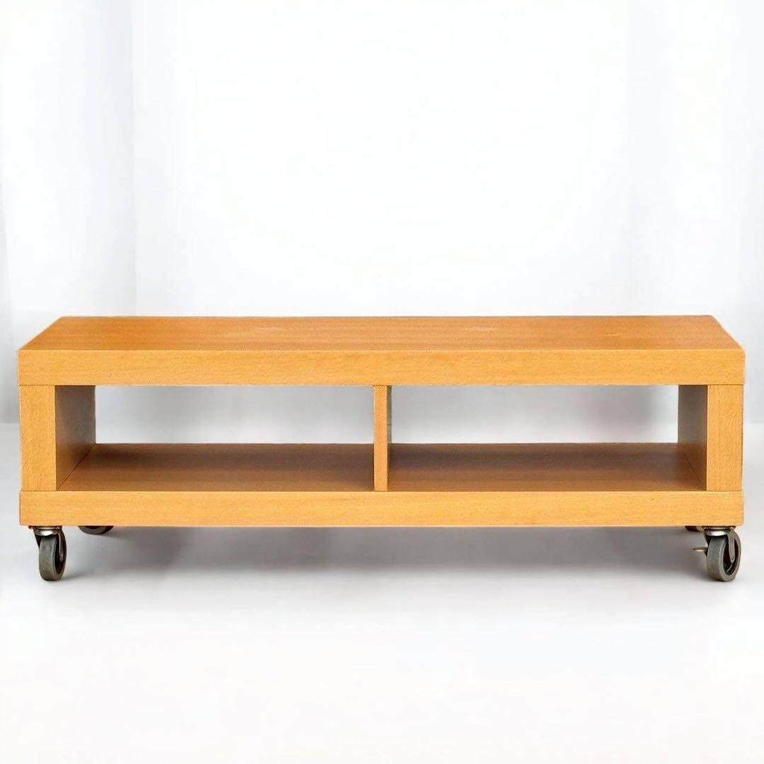 無印良品 テレビボード キャスター付き　ナチュラルウッド