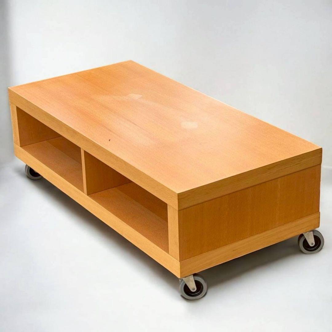 無印良品 テレビボード キャスター付き　ナチュラルウッド