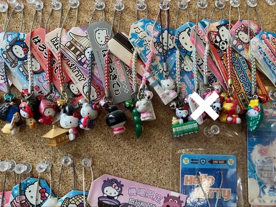 レア　ご当地キティストラップ　根付け　34個セット　未使用　ハワイ　台湾　限定