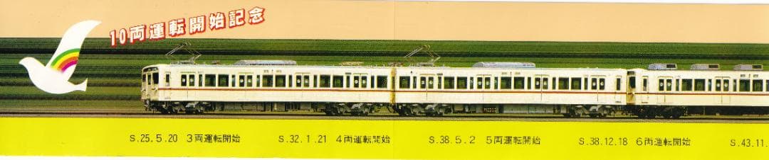 京王帝都電鉄　昭和56年（1981年）　10両運転開始　記念乗車券