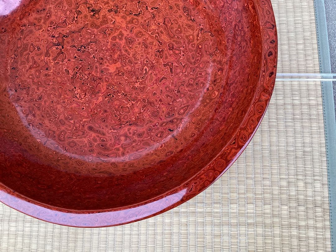 会津塗 こね鉢　研ぎ出し　高級品　そば打ち道具　売り切り　(検) 津軽塗　若狭塗