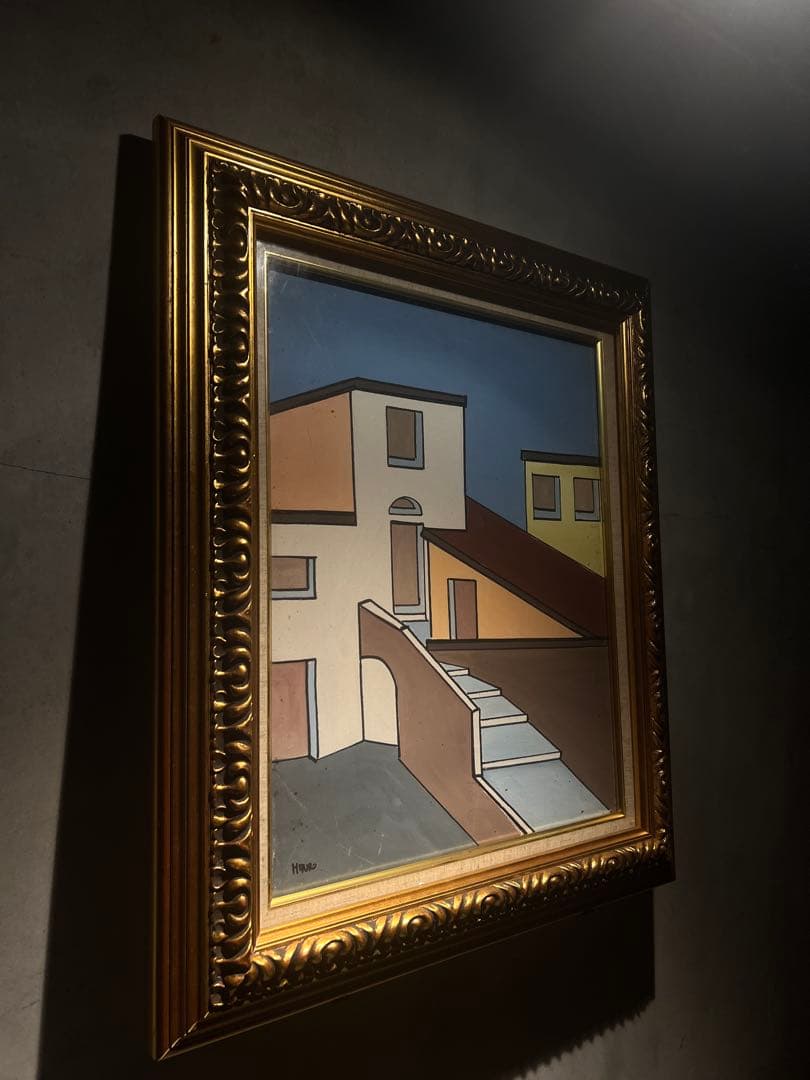 Italy import 肉筆油彩画　証明あり