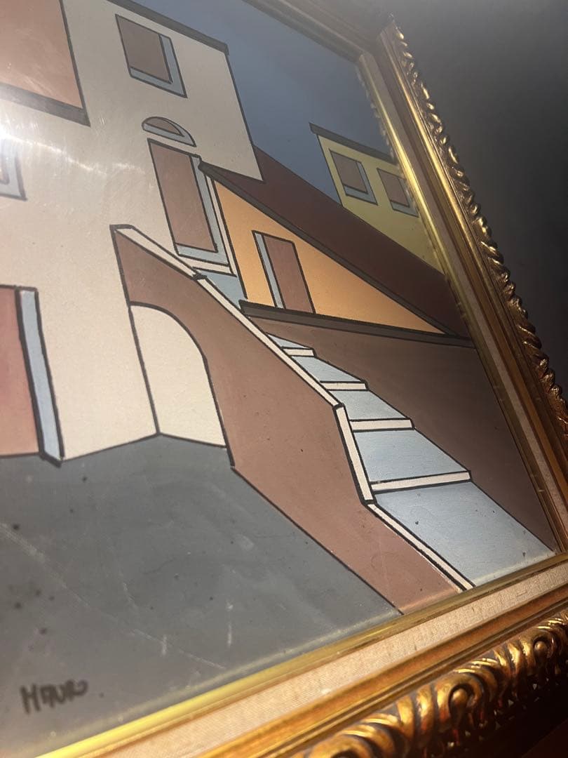 Italy import 肉筆油彩画　証明あり