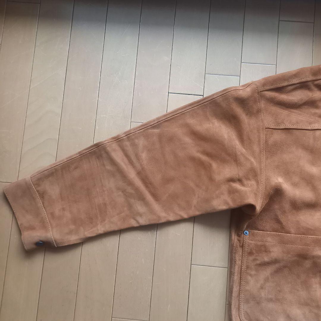 417 EDIFICE スウェード ゴートレザー ジャケット ブルゾン