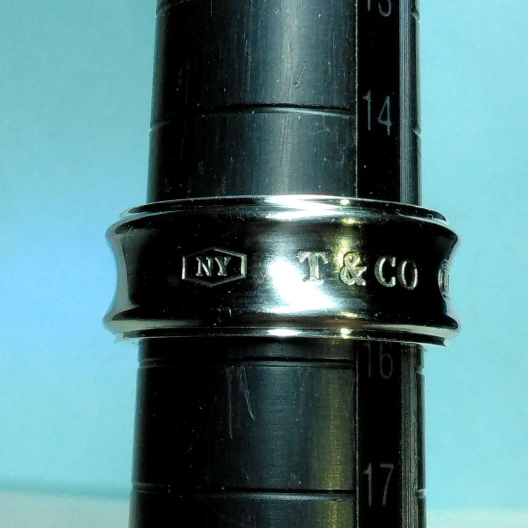 ティファニーシルバー＆チタン ナローリング　15.5号　新品仕上げ