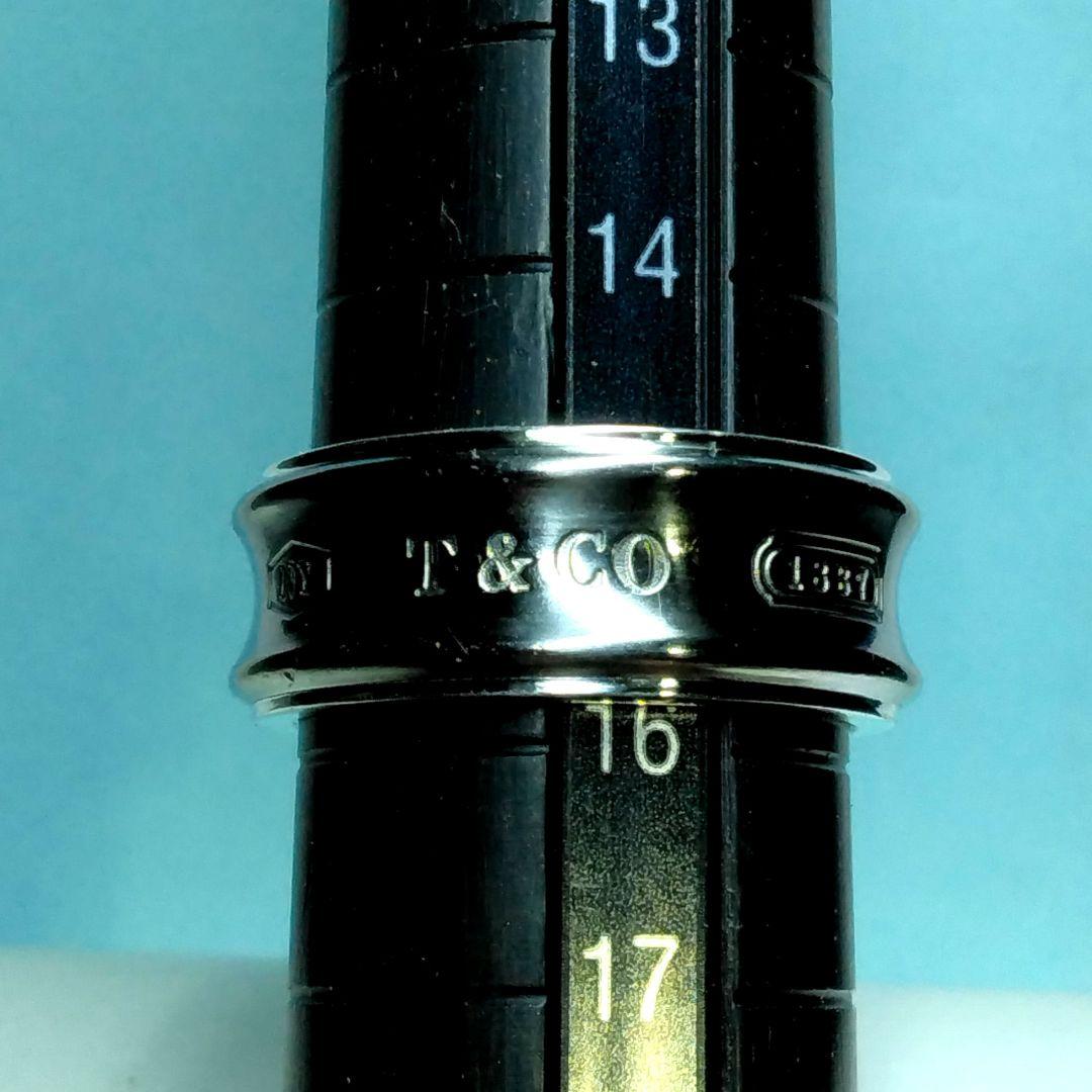 ティファニーシルバー＆チタン ナローリング　15.5号　新品仕上げ