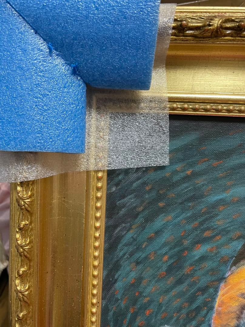 レア 超希少 ゴッホピカチュウ　キャンバスアート　金枠　Sサイズ ゴッホ美術館