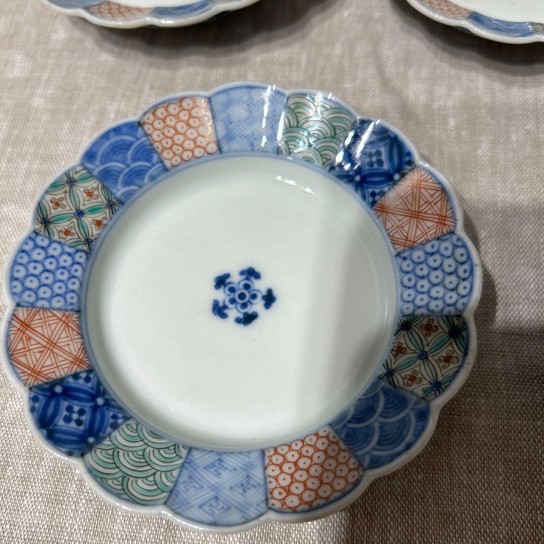 11代柿右衛門作　小皿　５枚セット　完品