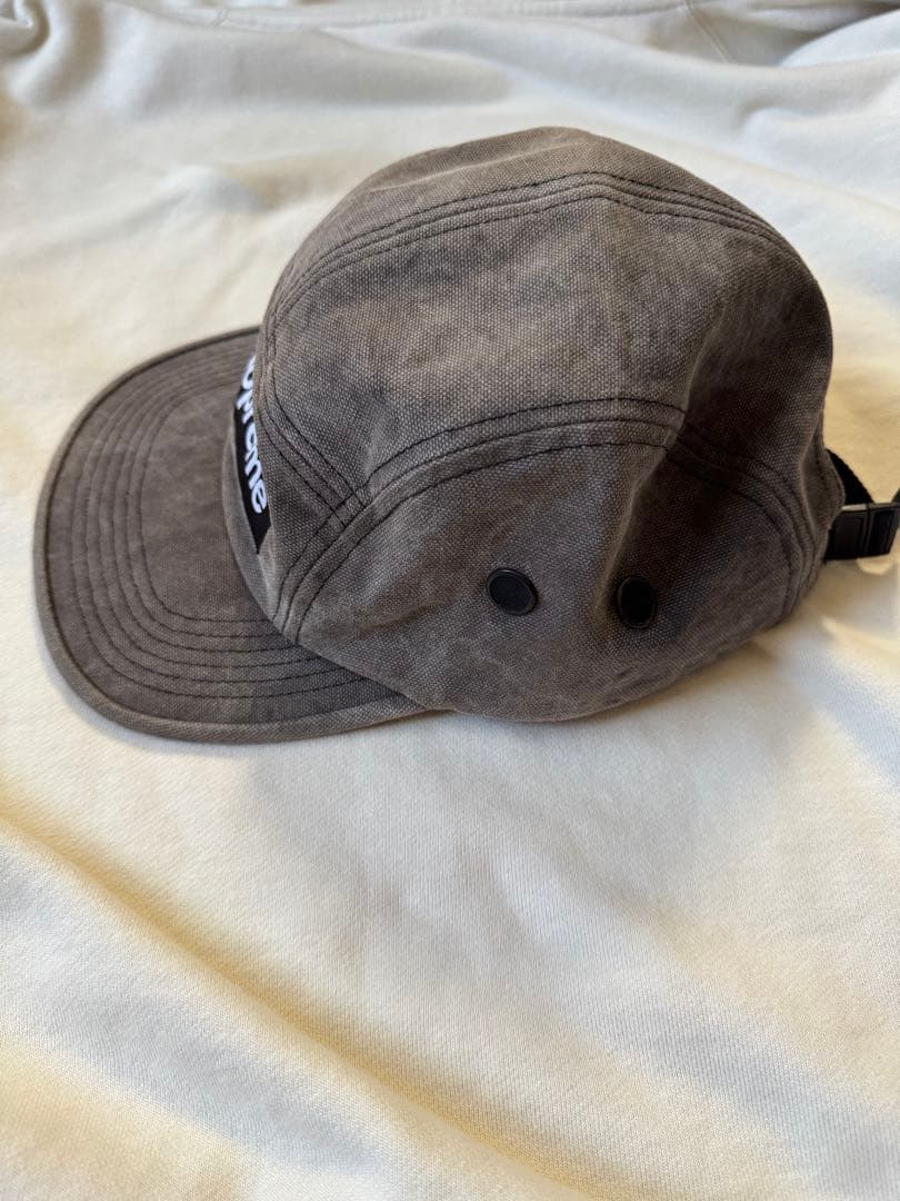 Supreme Washed Canvas Camp Cap ブラック 19aw