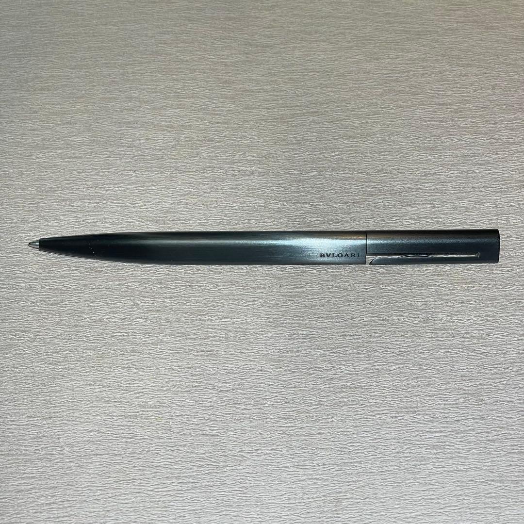ブルガリ　ボールペン　ブラック　BVLGARI