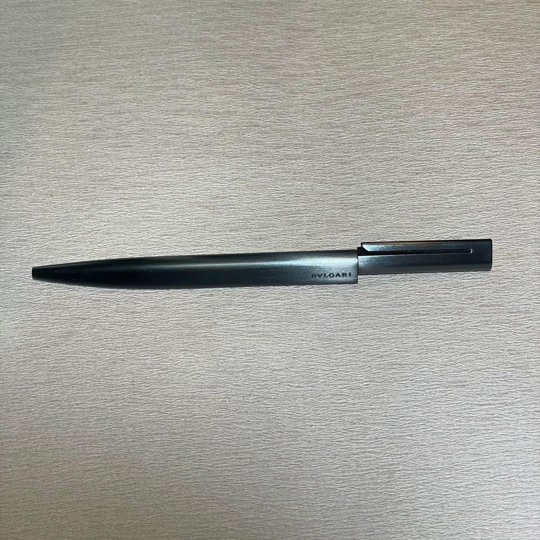 ブルガリ　ボールペン　ブラック　BVLGARI