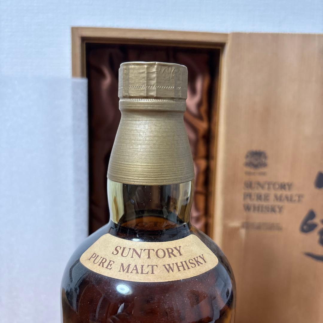 サントリーピュアモルトウイスキー　山崎　特級760ml 木箱付き　未開封❹