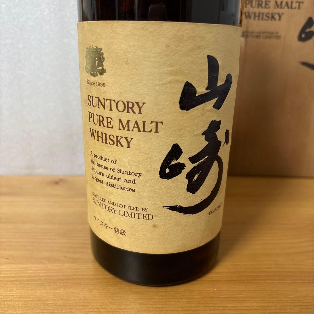サントリーピュアモルトウイスキー　山崎　特級760ml 木箱付き　未開封❹