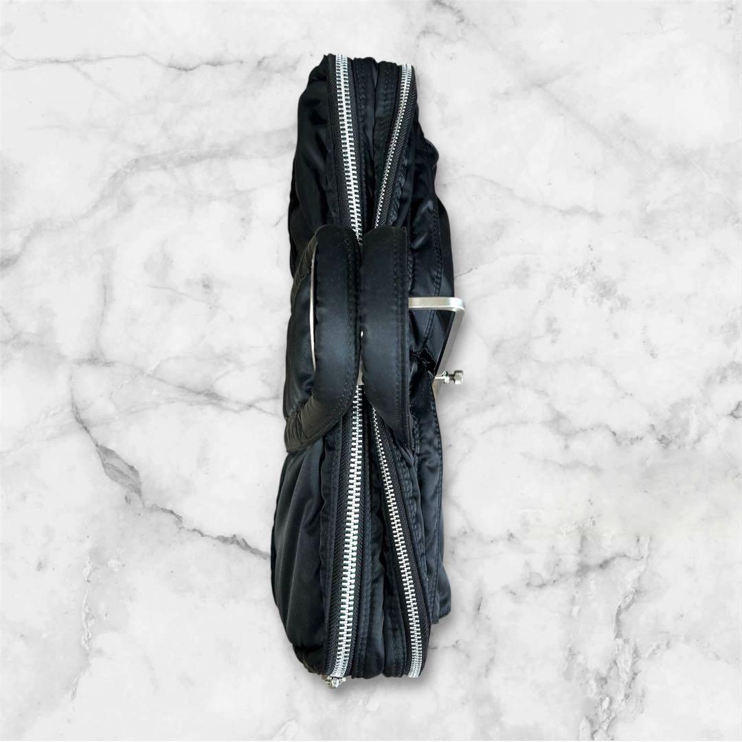 【希少】PORTER TANKER ブリーフケース　2way黒　2層　マチ拡張