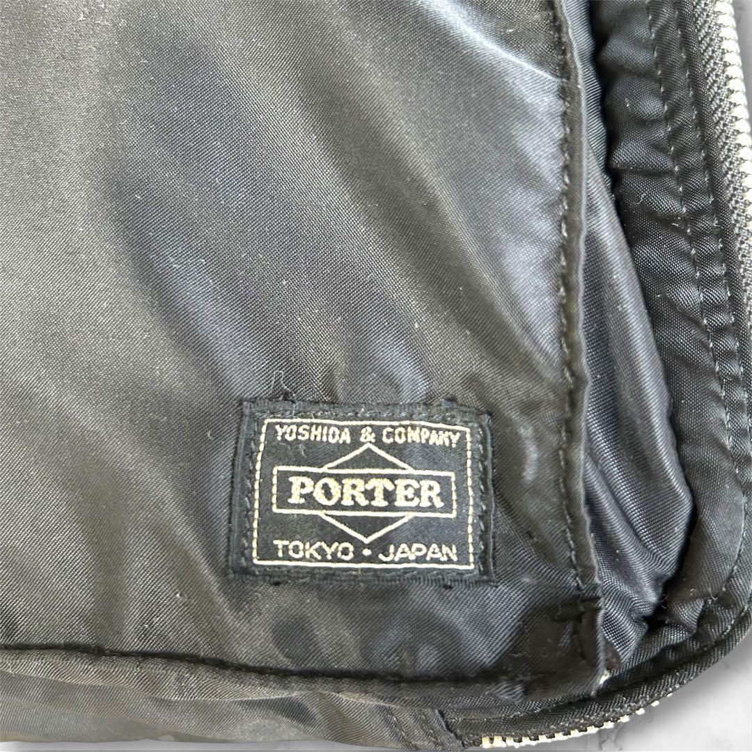 【希少】PORTER TANKER ブリーフケース　2way黒　2層　マチ拡張