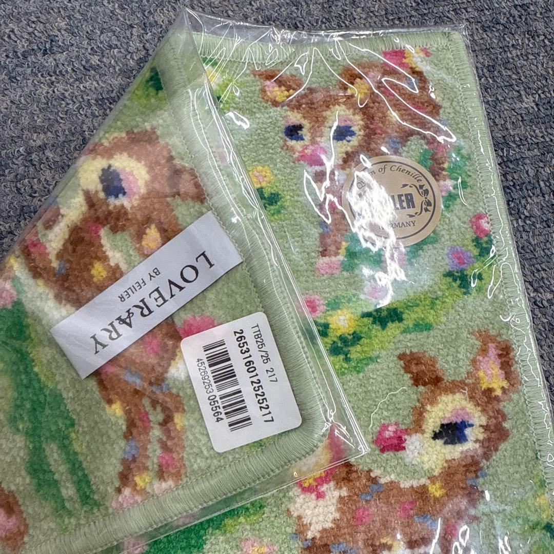 フェイラー　動物柄4枚　バンビ