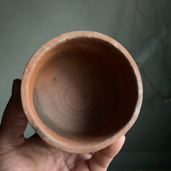 壺屋 焼締 筒茶碗 火入 古琉球 琉球美術 壺屋焼 古美術 古道具 アンティーク