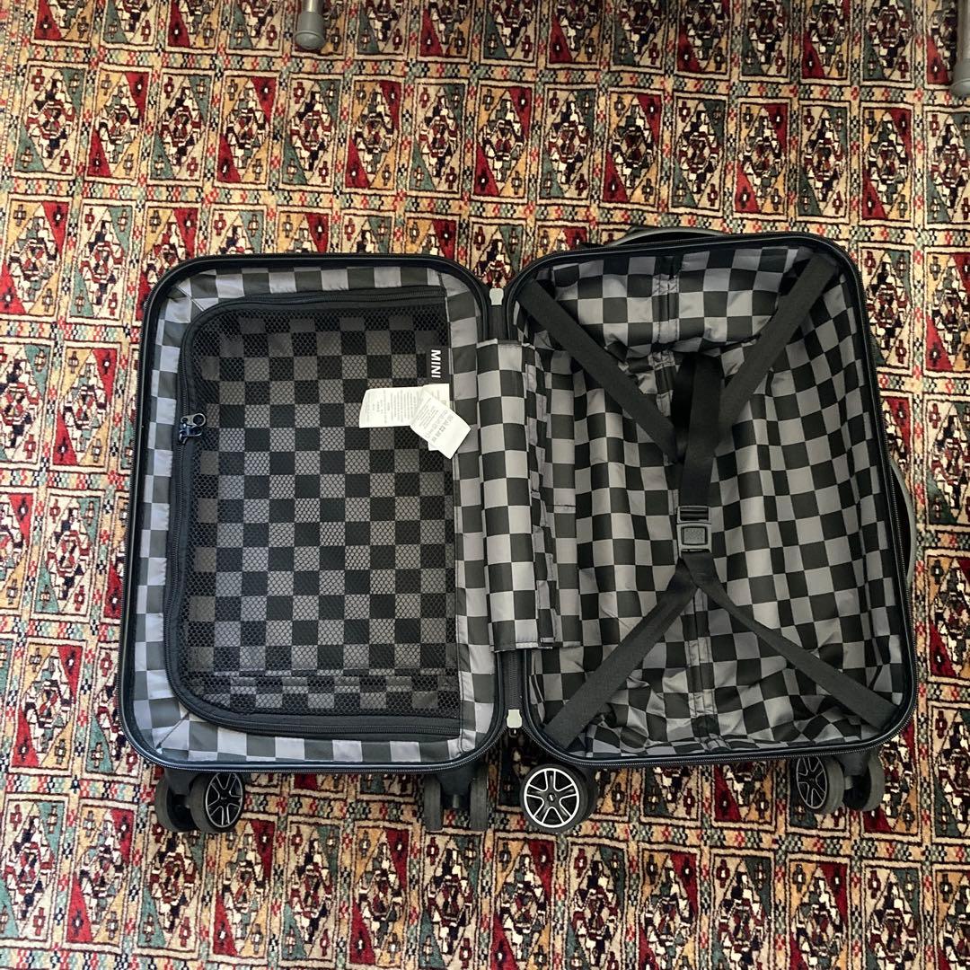 MINI ストライプ キャリーケース カバー付き レッド 赤