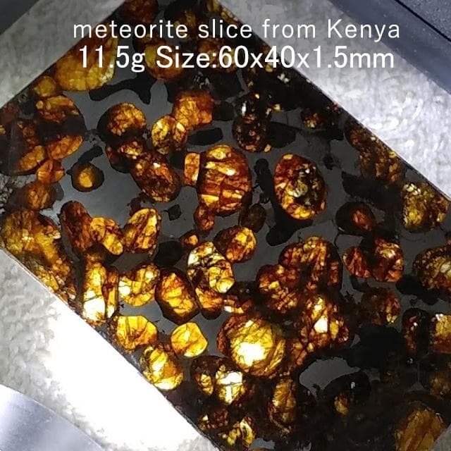 11.5g　パラサイト隕石　セリコ隕石　鉱物標本　隕石