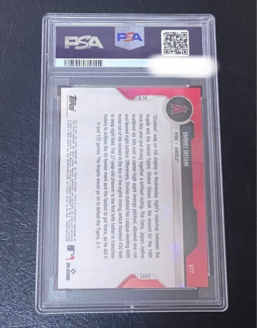 【PSA10】大谷翔平 40号ホームラン 8勝目 MLB カード topps