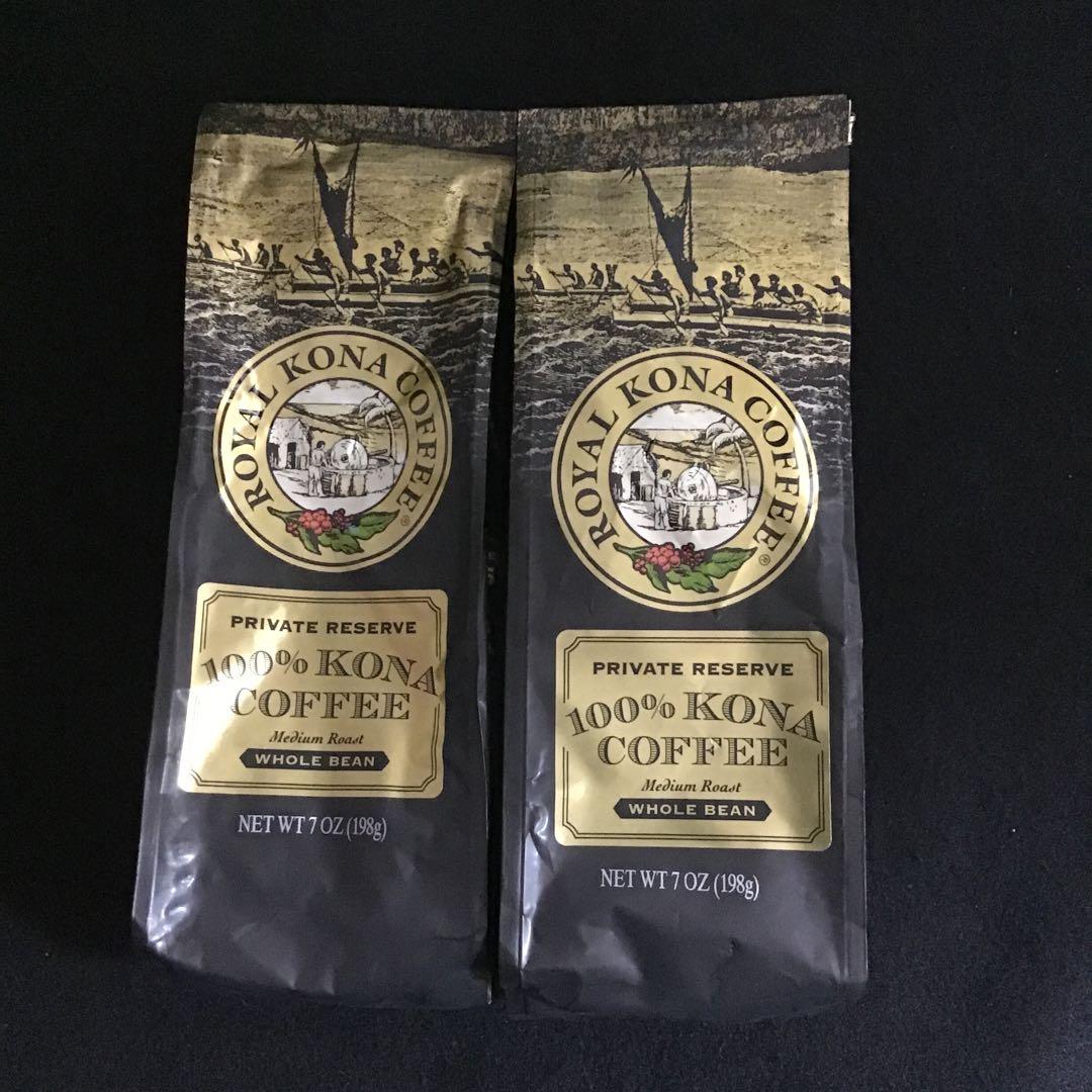  KONA coffee ロイヤル　コナ　コーヒー　豆タイプ2袋