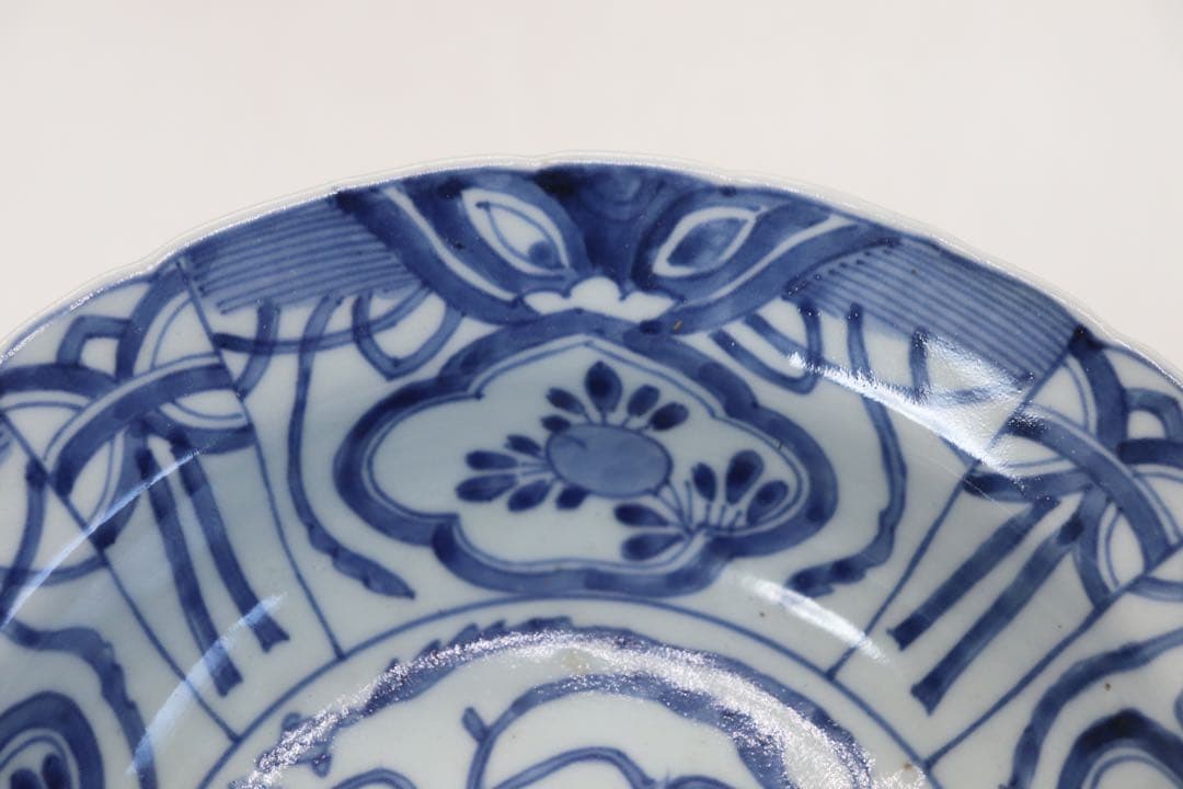 中国　明時代　南京染付鉢　共箱　送料込み1223