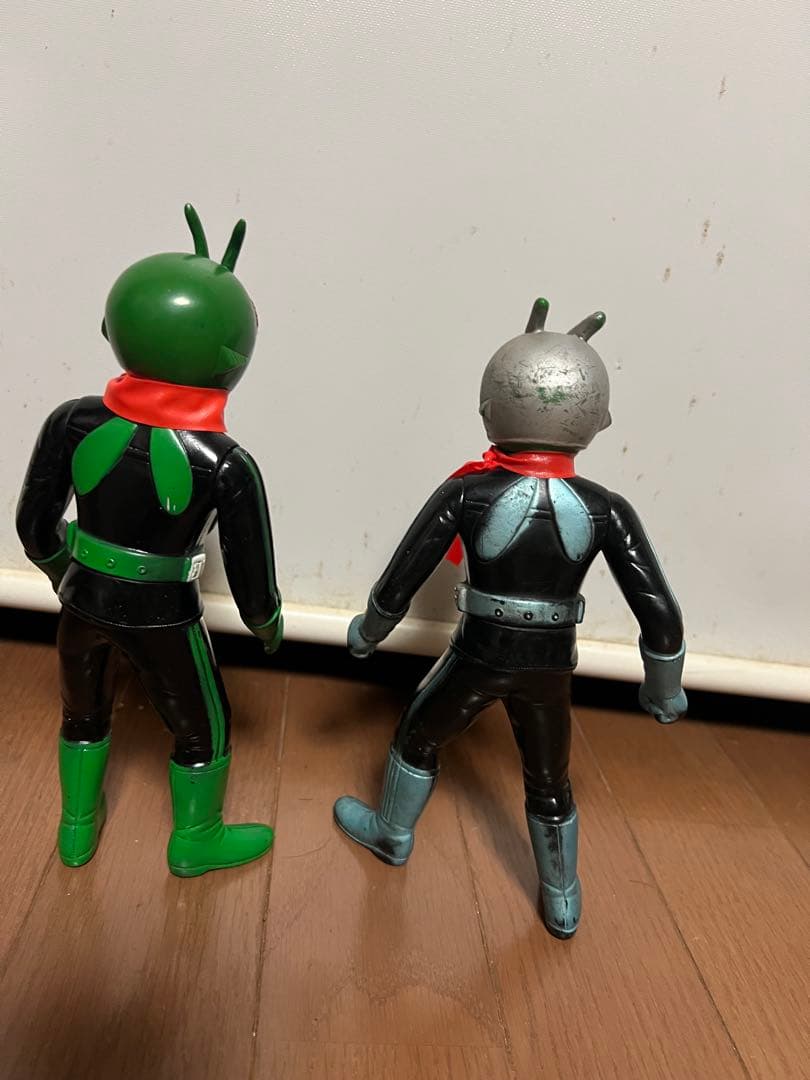 当時物！！仮面ライダー1号と2号のミドルサイズ　バンダイ　ポピー　ブルマァク